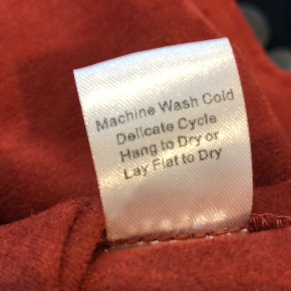 Western Faux Suede Fringed  Shacket Jacket Rust Lg - Picture 7 of 12